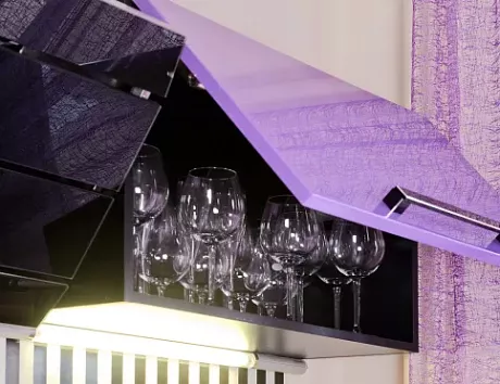 Фиолетовая кухня в Казани