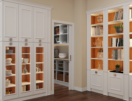 Светлая кухня в Мурманске