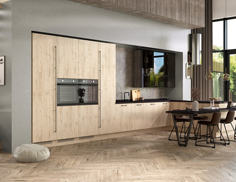 Бежевая кухня в Мурманске