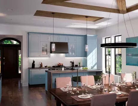 Синяя кухня в Тольятти