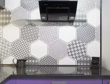 Фиолетовая кухня в Чите