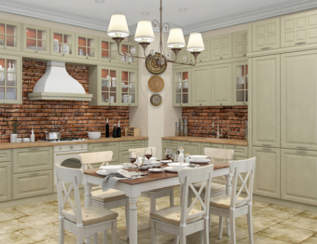 Бежевая кухня во Владивостоке