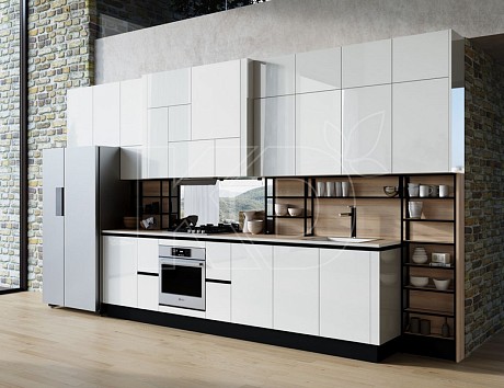 белая кухня в современном стиле