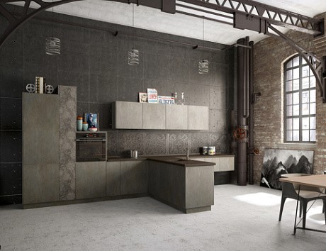 Серая кухня в Чите