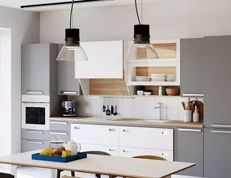 Серая кухня в Егорьевске