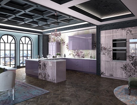 Кухня в темных тонах