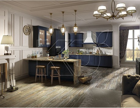 яркая кухня в классическом стиле