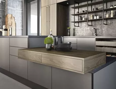 Серая кухня в Егорьевске