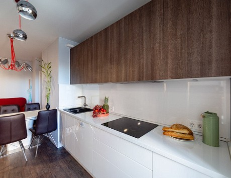 Бежевая кухня в Клину