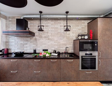 Стиль Лофт в кухонном пространстве