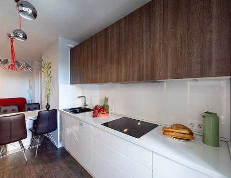 Бежевая кухня в Твери