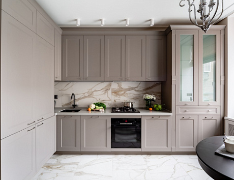 дизайн светлой кухни