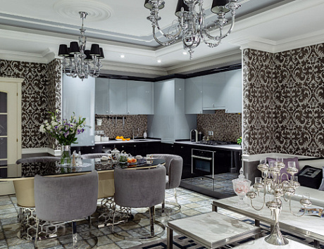 Светлая кухня в Санкт-Петербурге