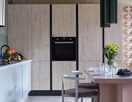 Бежевая кухня в Клину