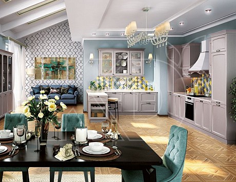 Фасады из массива ясеня для кухни