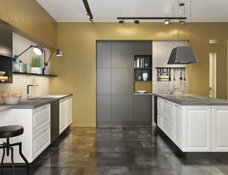 Серая кухня в Нижнем Новгороде