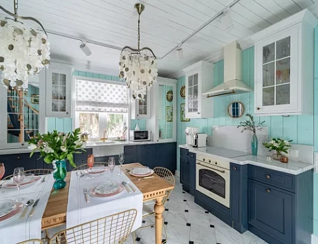 Синяя кухня в Твери