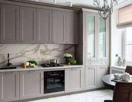 Коричневая кухня в Клину