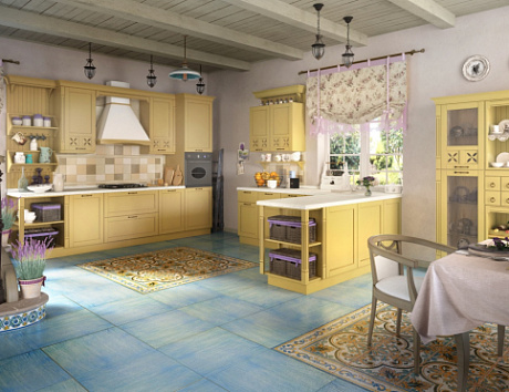 Стиль Кантри в кухонном пространстве