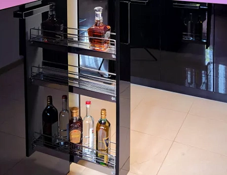 Фиолетовая кухня в Егорьевске