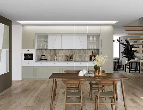 Светлая кухня в Сочи