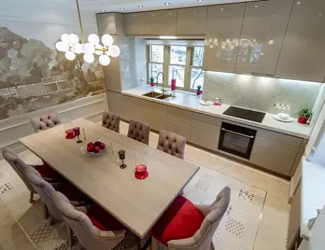 Глянцевая кухня в Казани