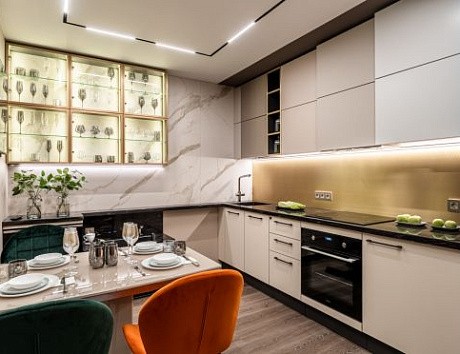 Дизайн угловой кухни