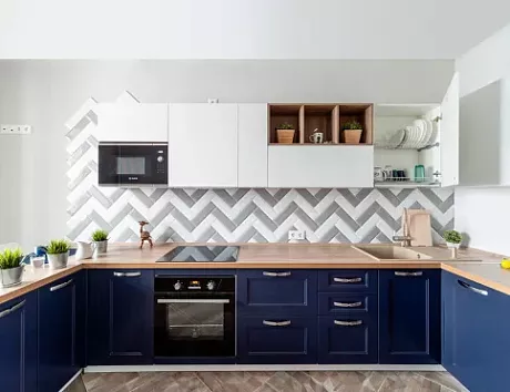 Синяя кухня в Тольятти