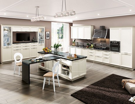 Фасады из массива ясеня для кухни