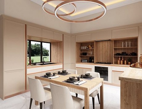 Дизайн кухни в студии